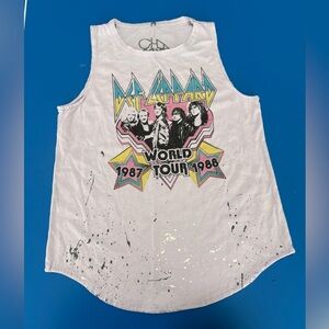 Chaser Kids Def Leppard World Tour Tank Top - size 12